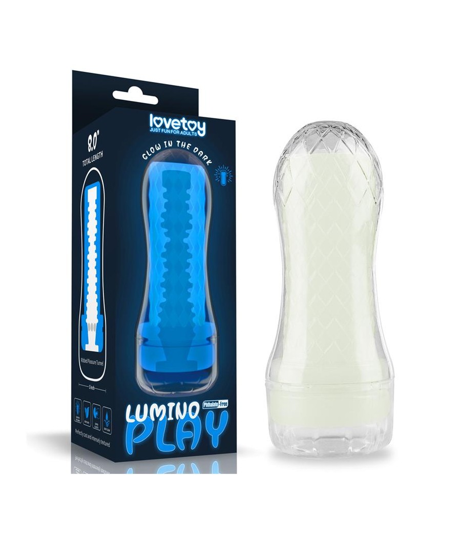 Masturbador Masculino Lumino Luz Azul