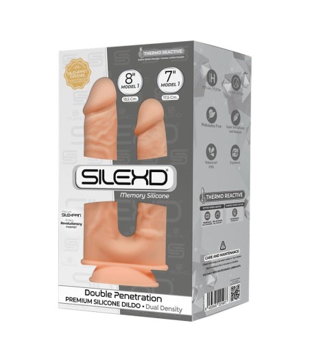 Dildo Doble Dual  Density Double Penetrant Natural