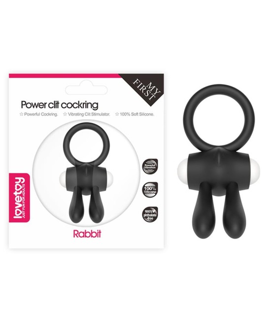 Anillo Vibrador Power Clit Negro