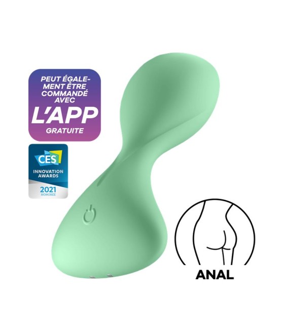 Trendsetter Plug Anal con Vibracion y APP Verde Claro