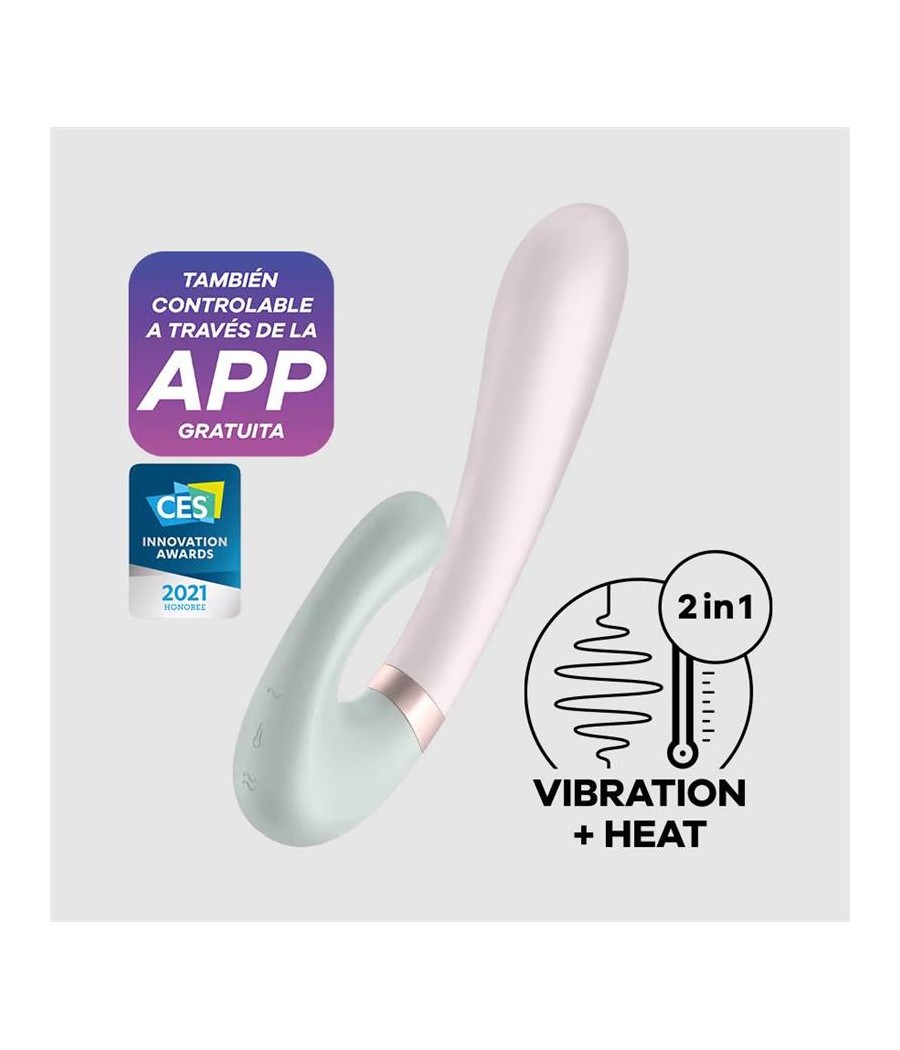 Heat Wave Vibrador con Efector Calor y APP Menta