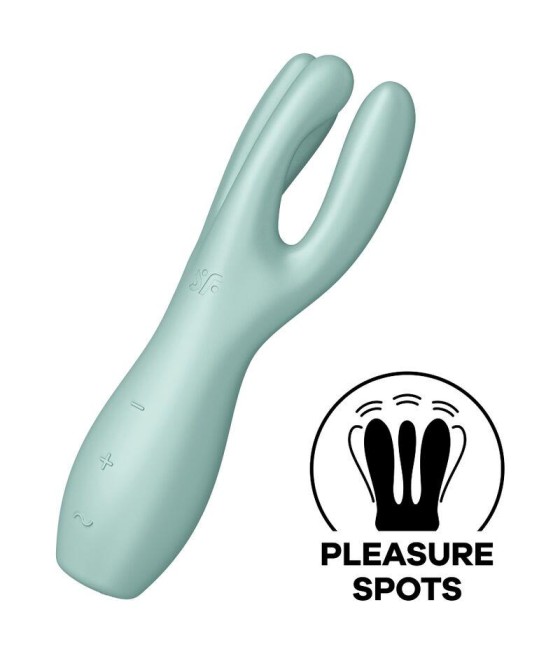 Threesome 3 Lay-on Vibrador 3 Motores Menta