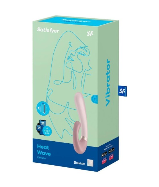 Heat Wave Vibrador con Efecto Calor Mauve con APP