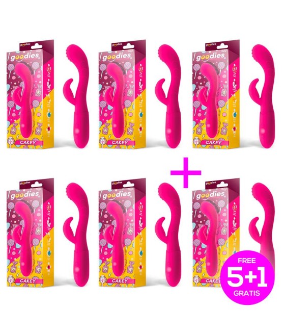 Pack 51 Cakey Vibrador Punto G y Conejito Silicona