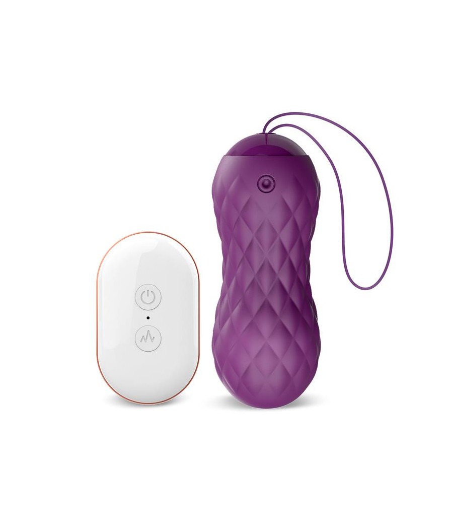 Nima Huevo Vibrador con Movimiento Wave Control Remoto USB Silicona Purpura