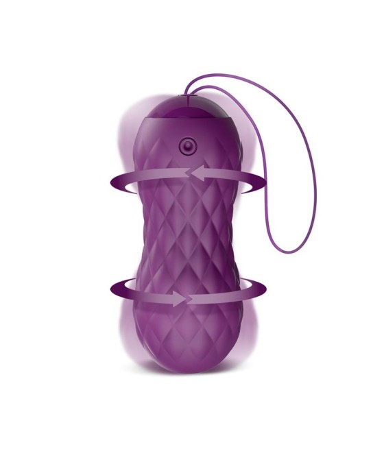 Nima Huevo Vibrador con Movimiento Wave Control Remoto USB Silicona Purpura