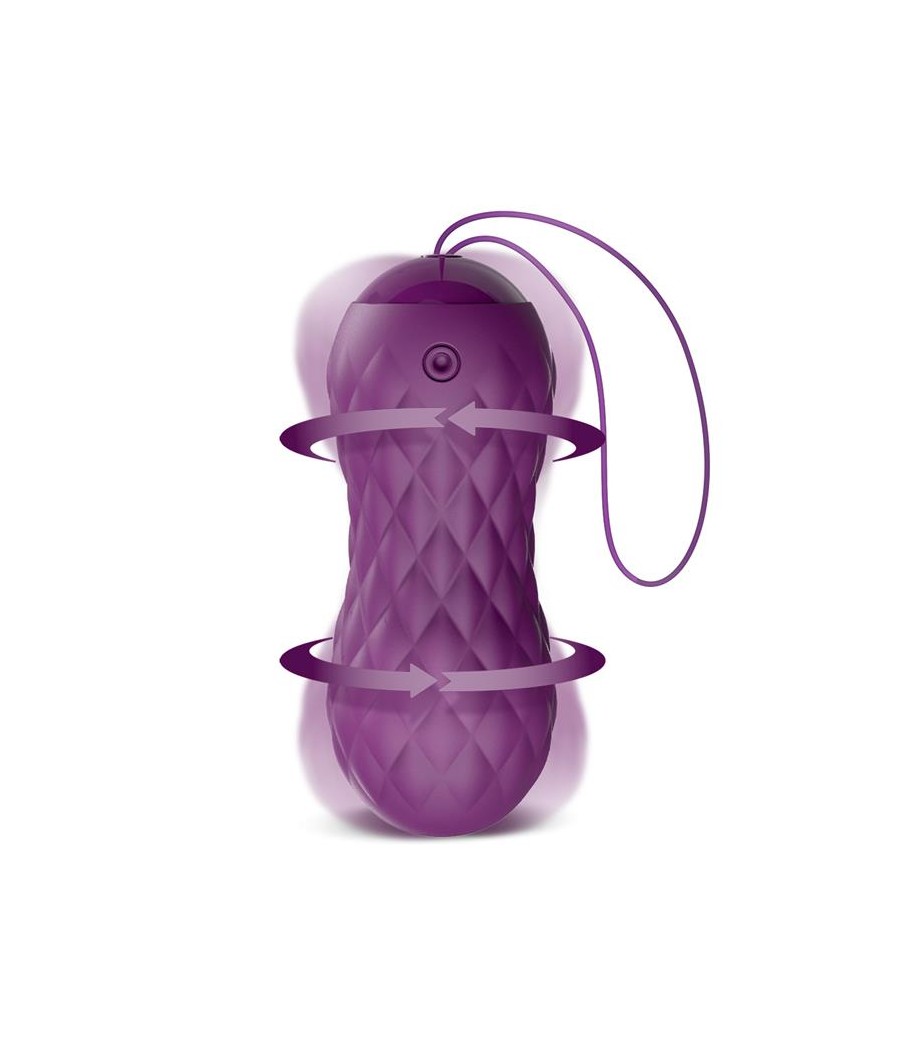 Nima Huevo Vibrador con Movimiento Wave Control Remoto USB Silicona Purpura