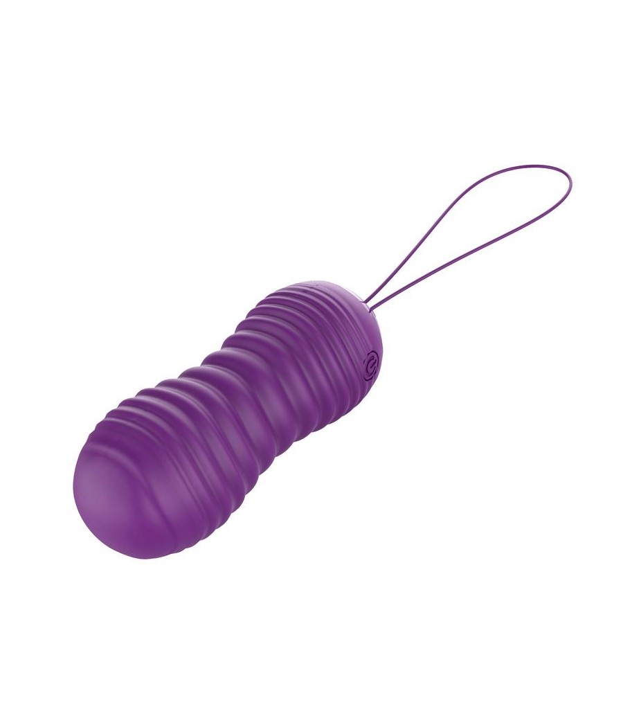 Orio Huevo Vibrador y Movimiento Telescopico Up and Down Control Remoto Purpura