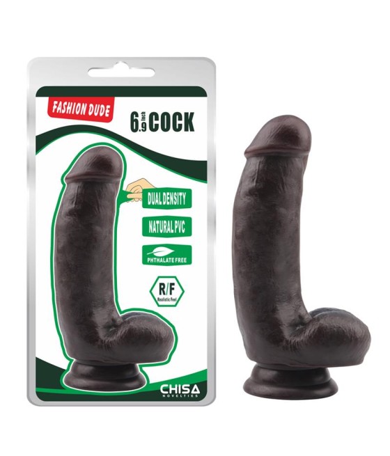 Dildo Dual Density Fashion Dude 172 x 41 cm Marron