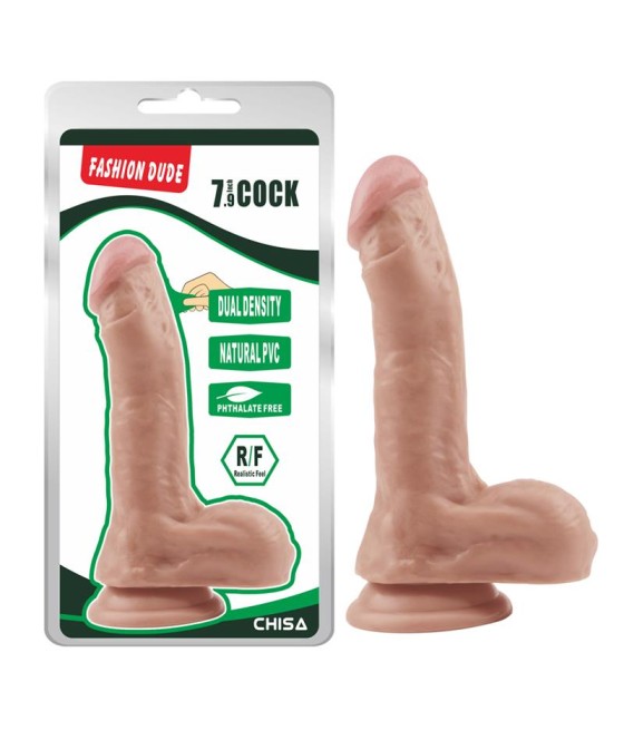 Dildo Dual Density Fashion Dude 205 x 45 cm Natural