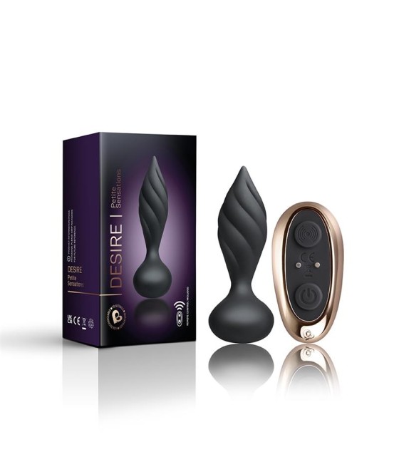 Plug Anal con Control Remoto Petite Sensations Desire Negro