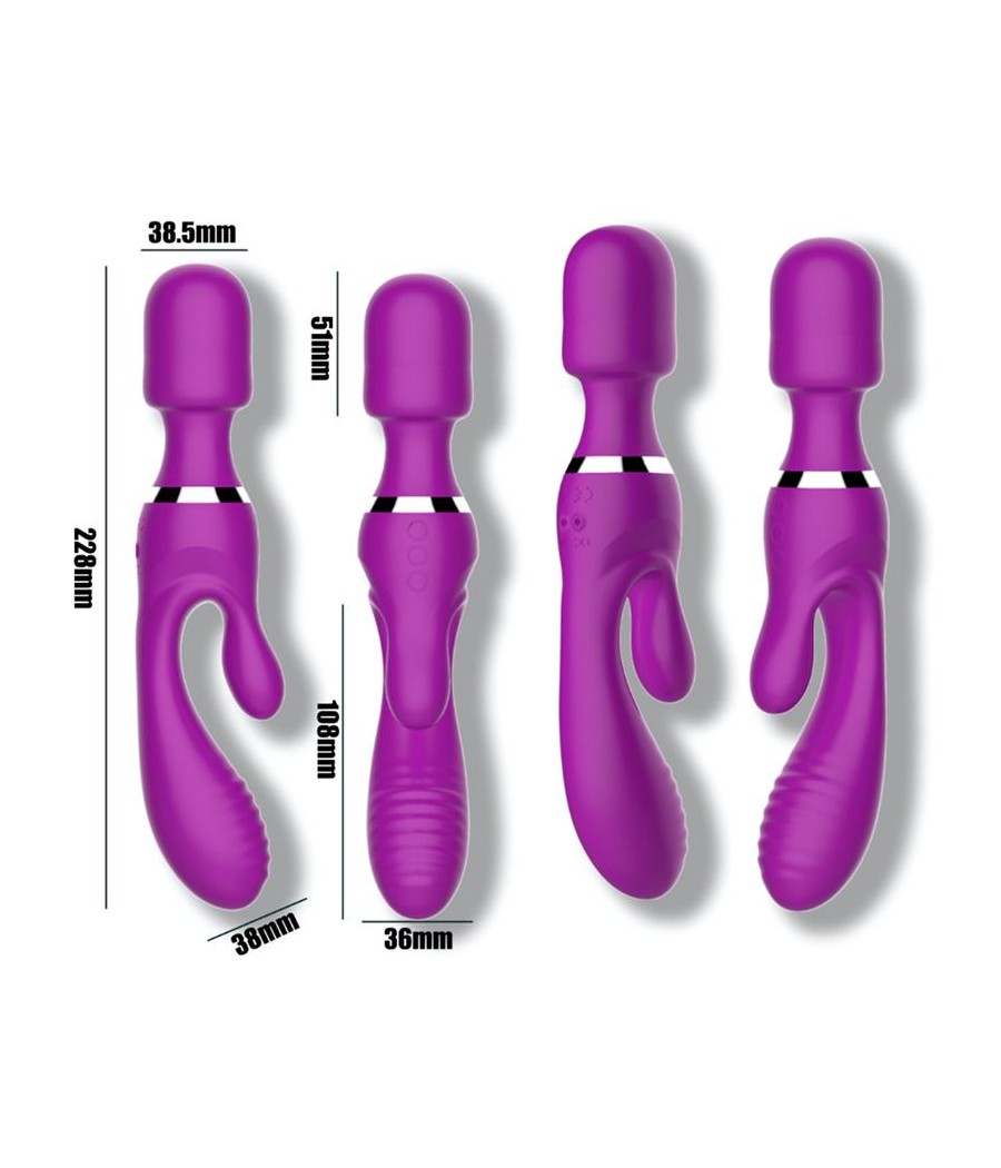 No Fifteen Vibrador y Masajeador 3 Motores Independientes