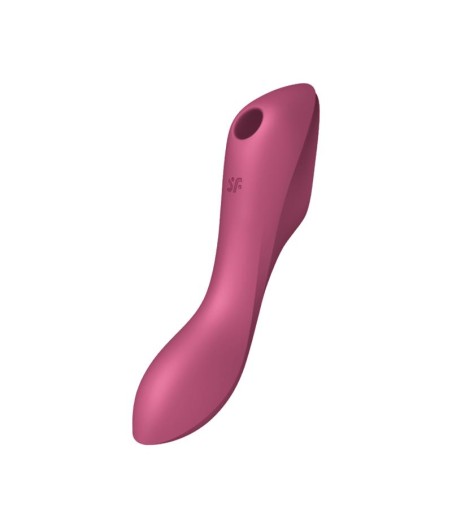 Curvy Trinity 3 Vibrador y Succionador Triple Estimulación USB Rojo