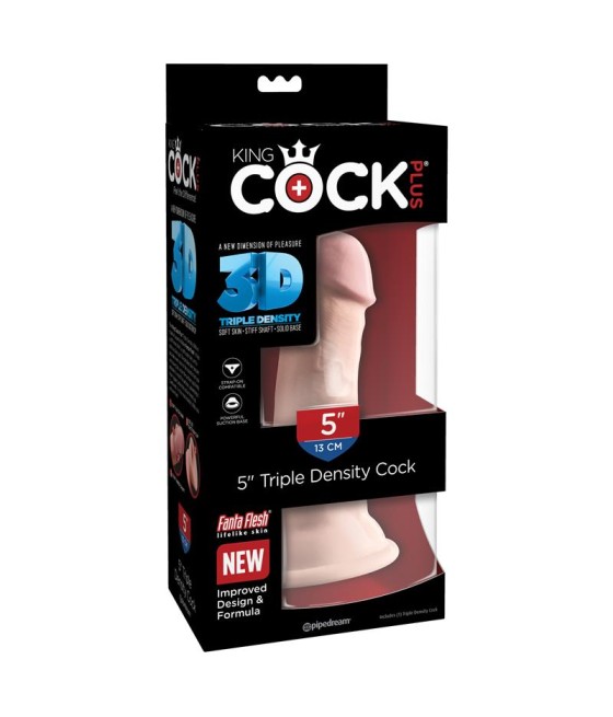 3D Dildo Triple Densidad Plus 5 Natural