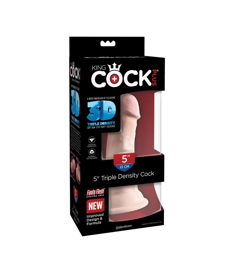 3D Dildo Triple Densidad Plus 5 Natural