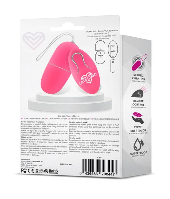 Ecopink Huevo Vibrador con Control Remoto