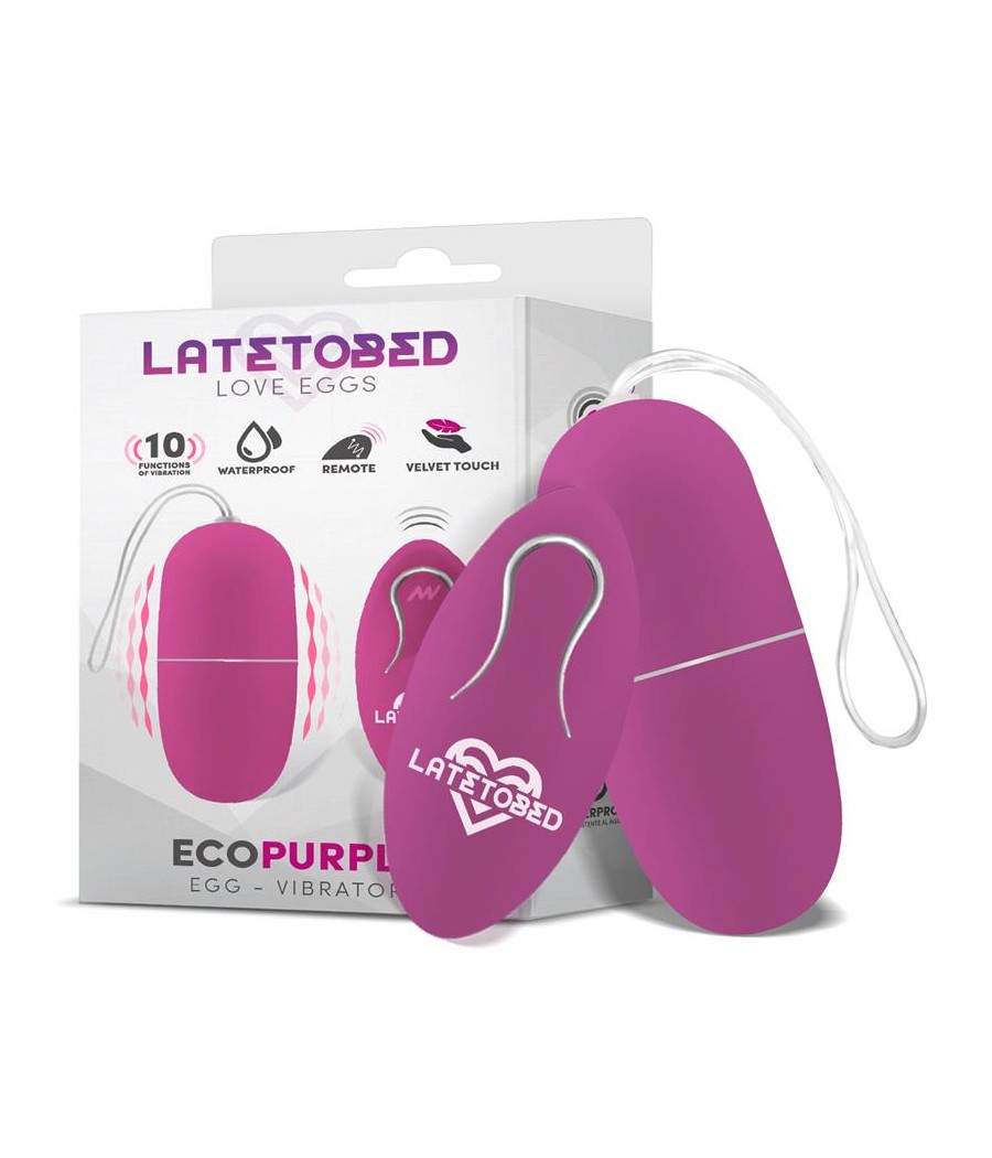 Ecopurple Huevo Vibrador con Control Remoto