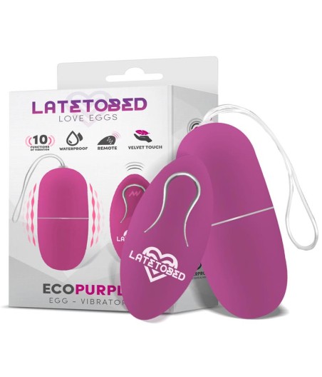 Ecopurple Huevo Vibrador con Control Remoto