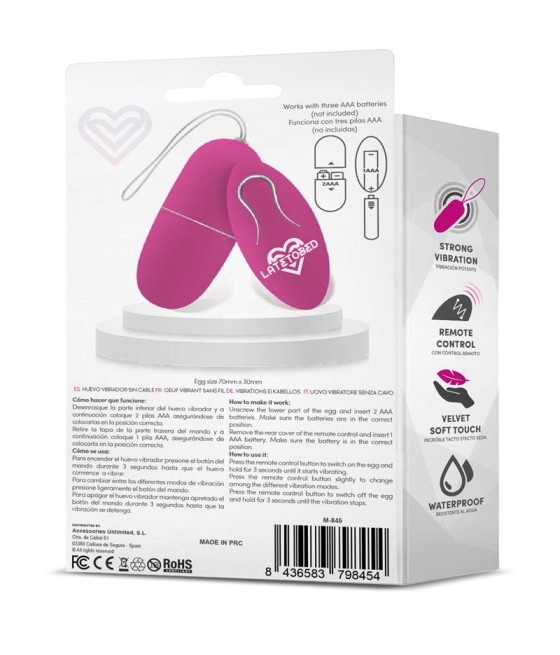 Ecopurple Huevo Vibrador con Control Remoto