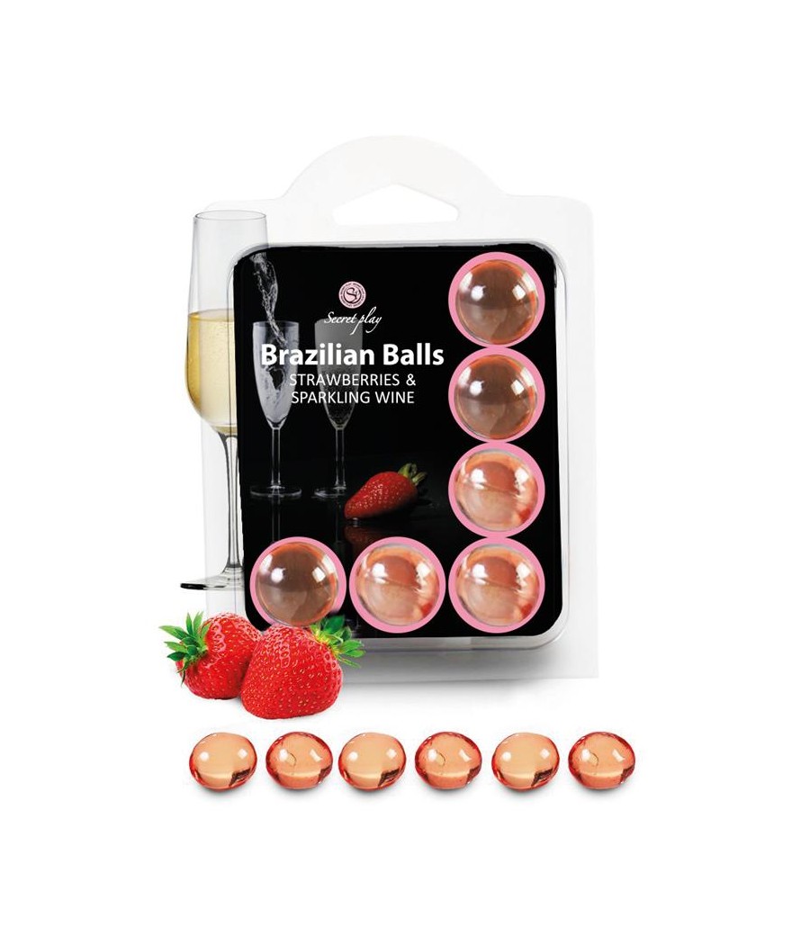 Brazilian Balls Set 6 Fresas con Cava