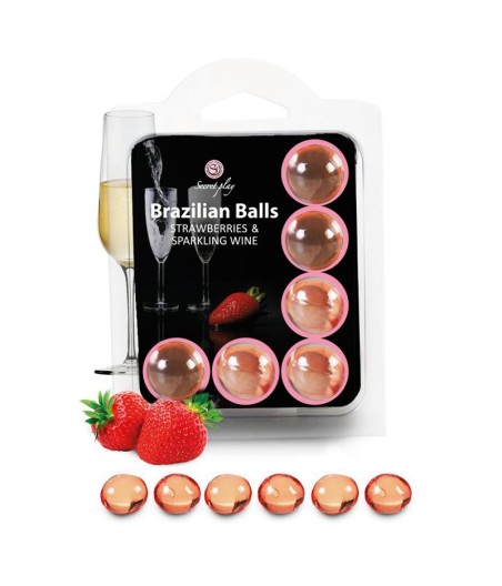 Brazilian Balls Set 6  Fresas con Cava