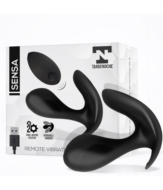 Sensa Estimulador Control Remoto USB SIlicona Liquida Negro