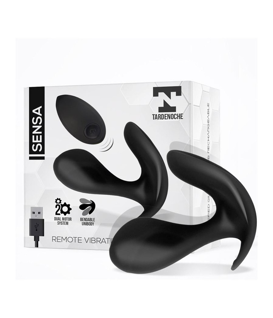 Sensa Estimulador Control Remoto USB SIlicona Liquida Negro