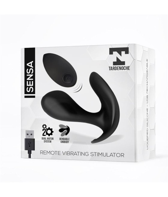 Sensa Estimulador Control Remoto USB SIlicona Liquida Negro