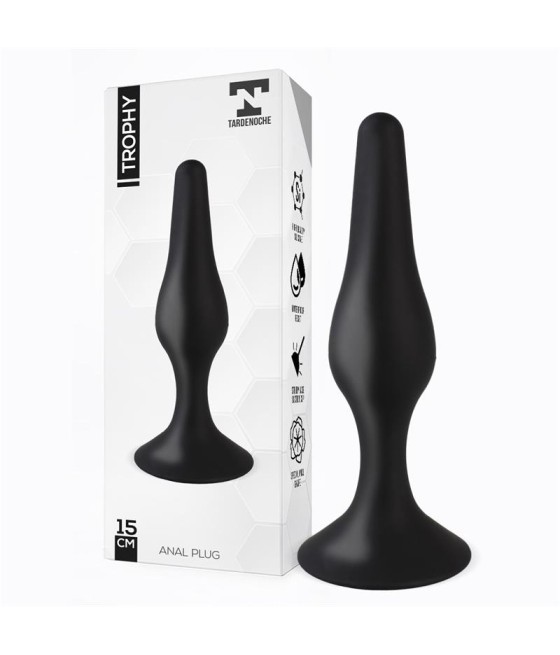 Trophy Plug Anal 15 cm Silicona Negro