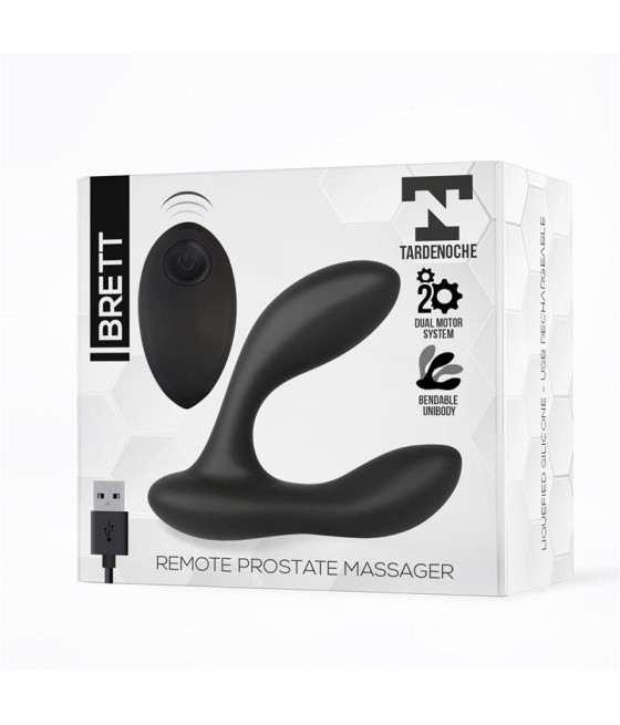 Brett Masajeador Prostatico Control Remoto USB Silicona Liquida