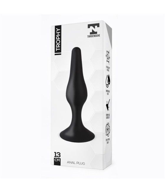 Trophy Plug Anal 13 cm Silicona Negro