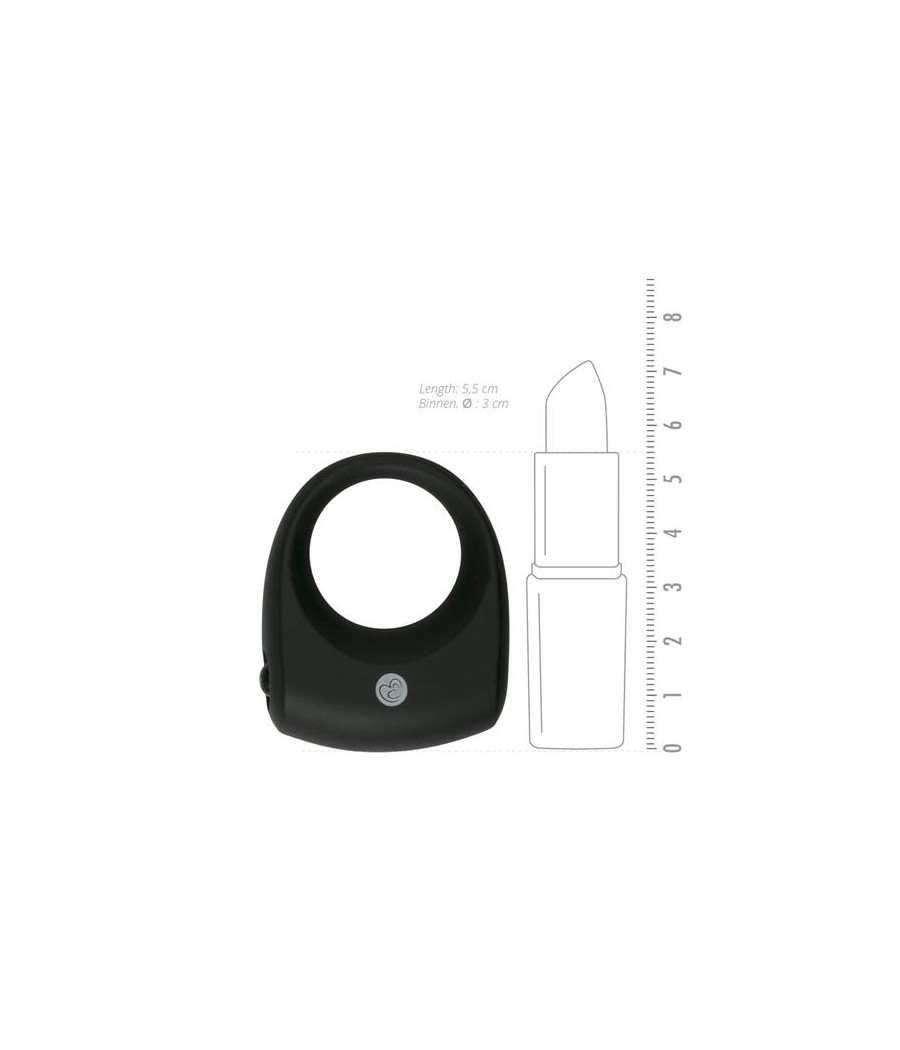 Anillo para Pene con Vibracion Silicona Negro