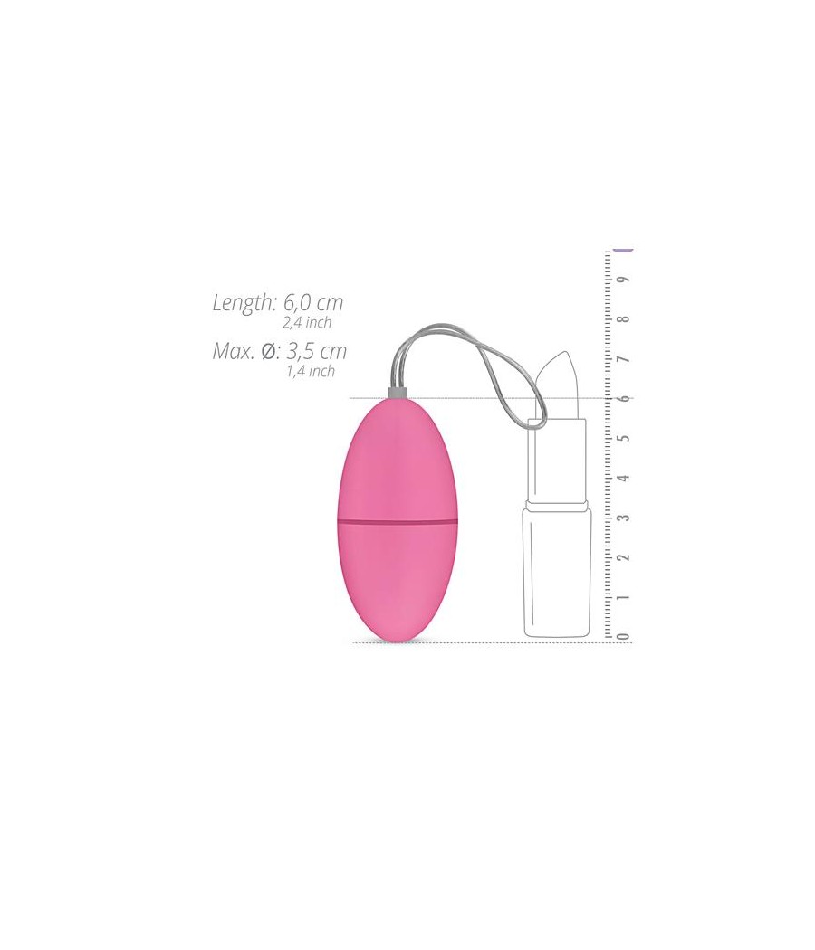 Huevo Vibrador Control Remoto Rosa