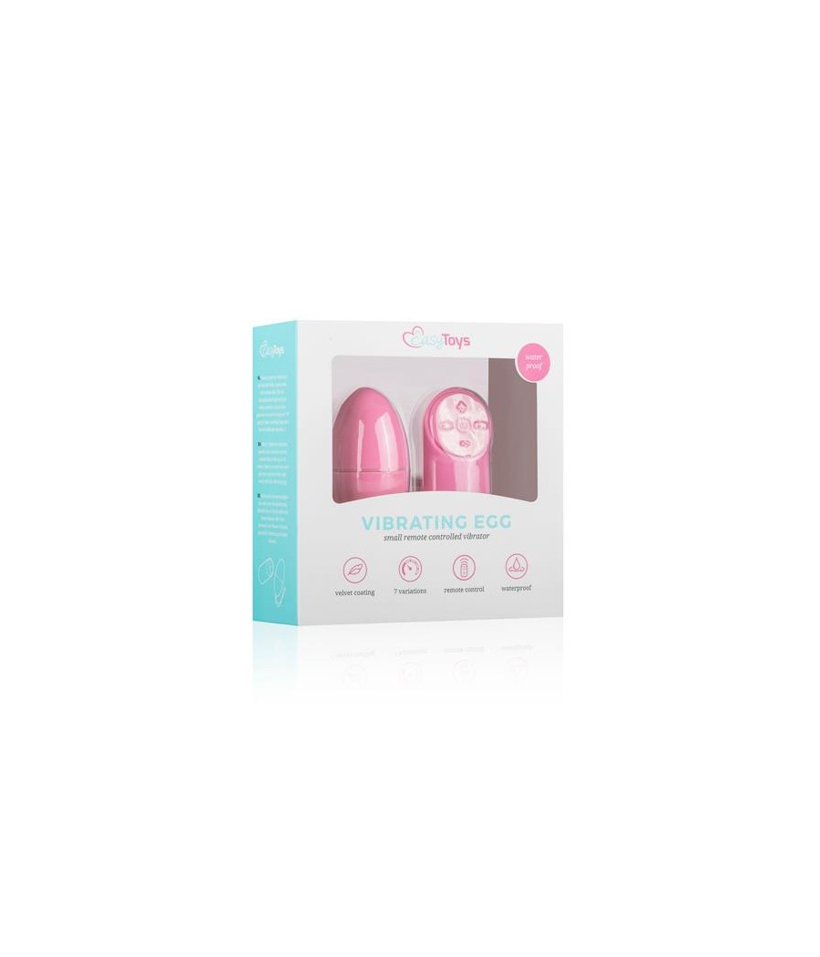 Huevo Vibrador Control Remoto Rosa