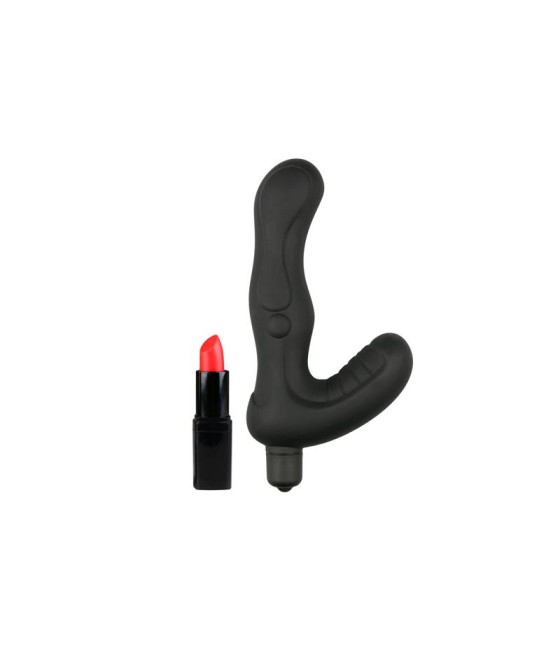 Vibrador Anal Estimulador Perineo Silicona Negro