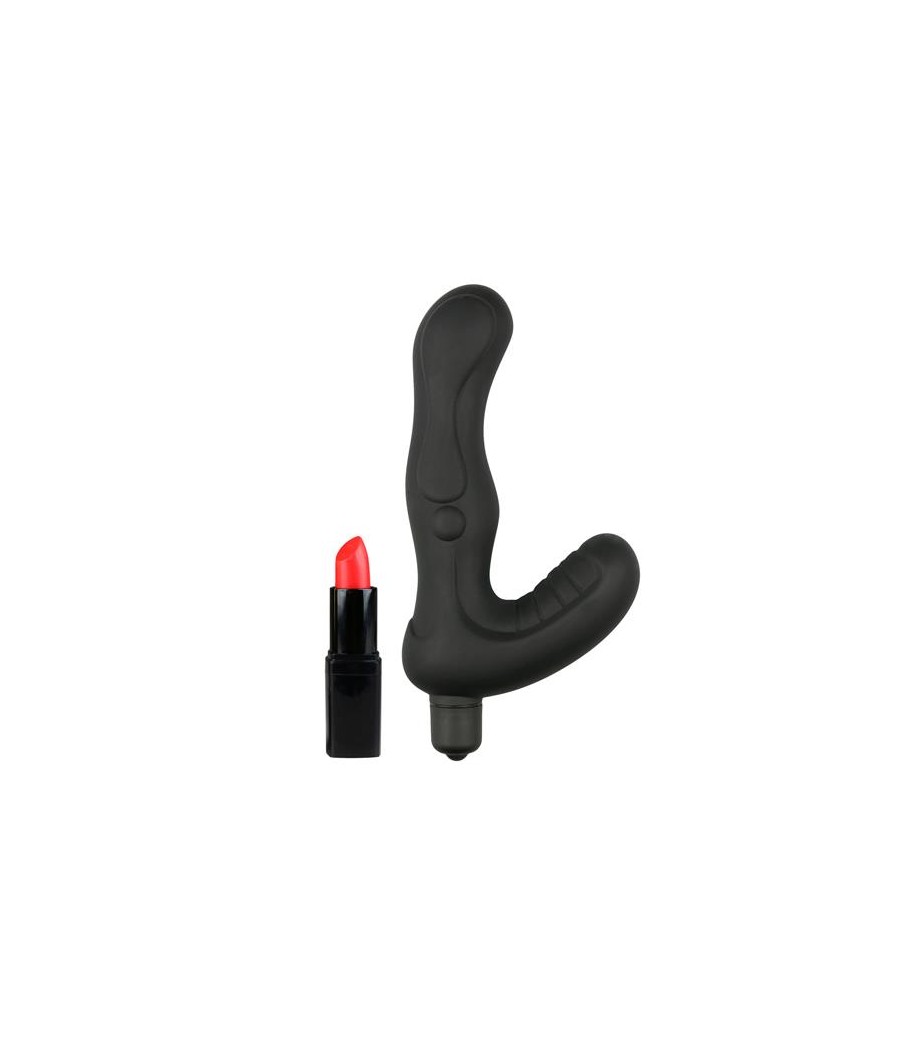 Vibrador Anal Estimulador Perineo Silicona Negro