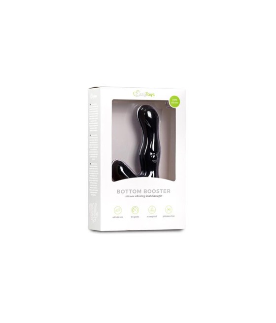 Vibrador Anal Estimulador Perineo Silicona Negro