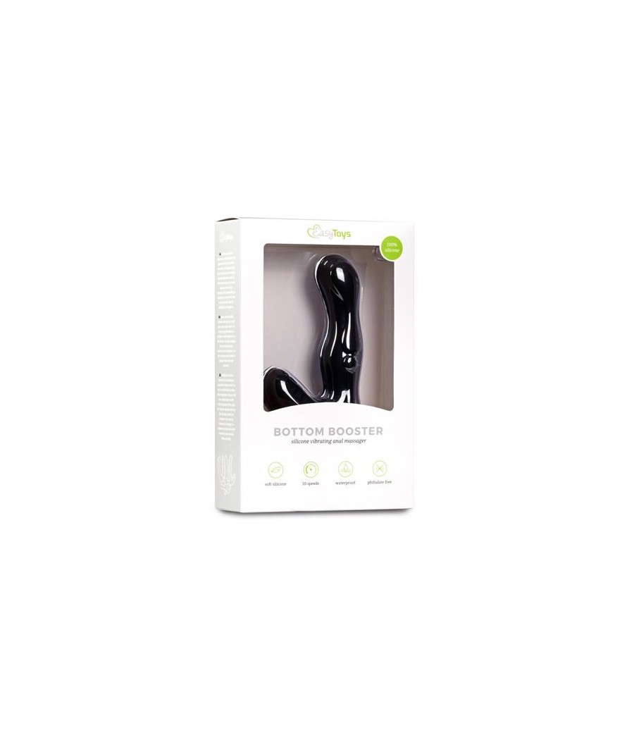 Vibrador Anal Estimulador Perineo Silicona Negro