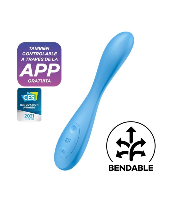 Vibrador G Spot Flex 4 con APP Satisfyer Connect Azul