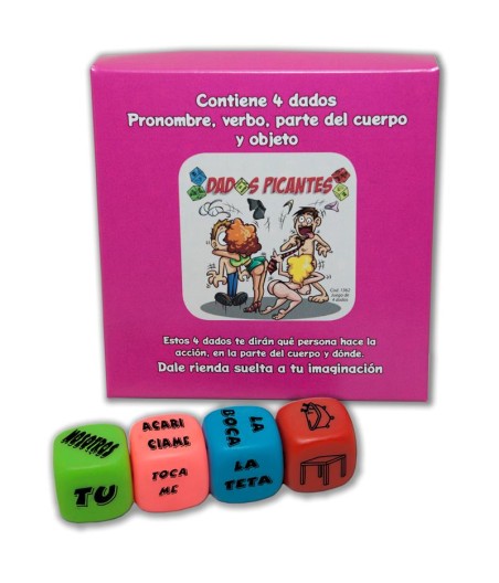 Juego 4 Dados Fluorescentes