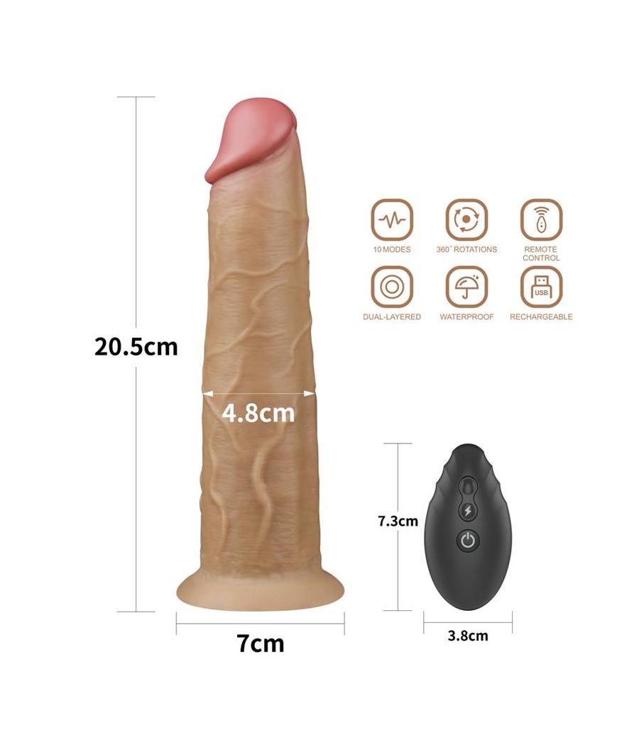 Vibrador con Rotacion Doble Capa 8