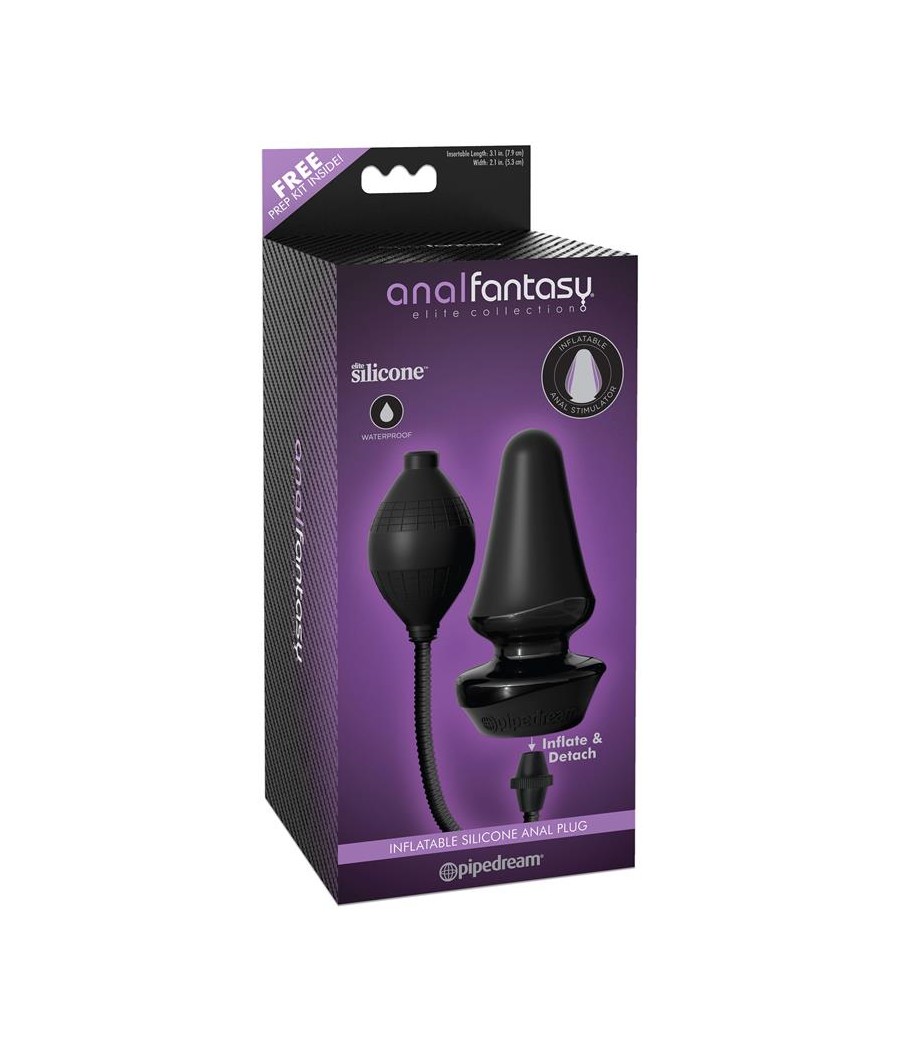 Plug Anal Inflable Color Negro