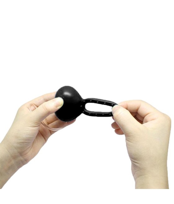 Anillo Vibrador con Control Remoto Negro