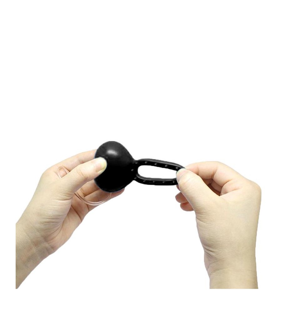 Anillo Vibrador con Control Remoto Negro