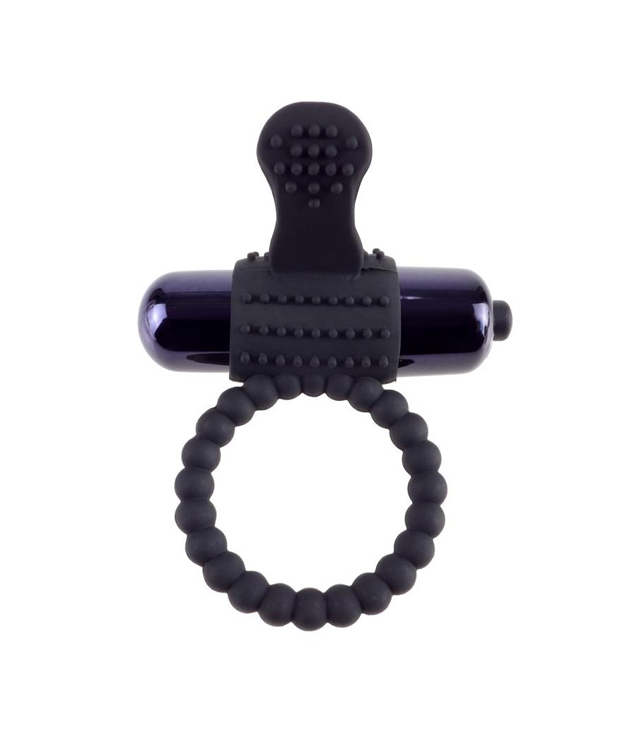 Fantasy C Ringz Super Anillo Vibrador de Silicona Negro