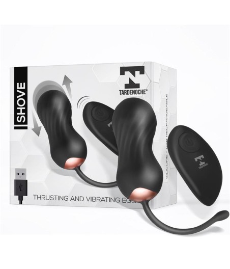 Shove Huevo con Movimiento Thrusting y Vibrador con Control Remoto