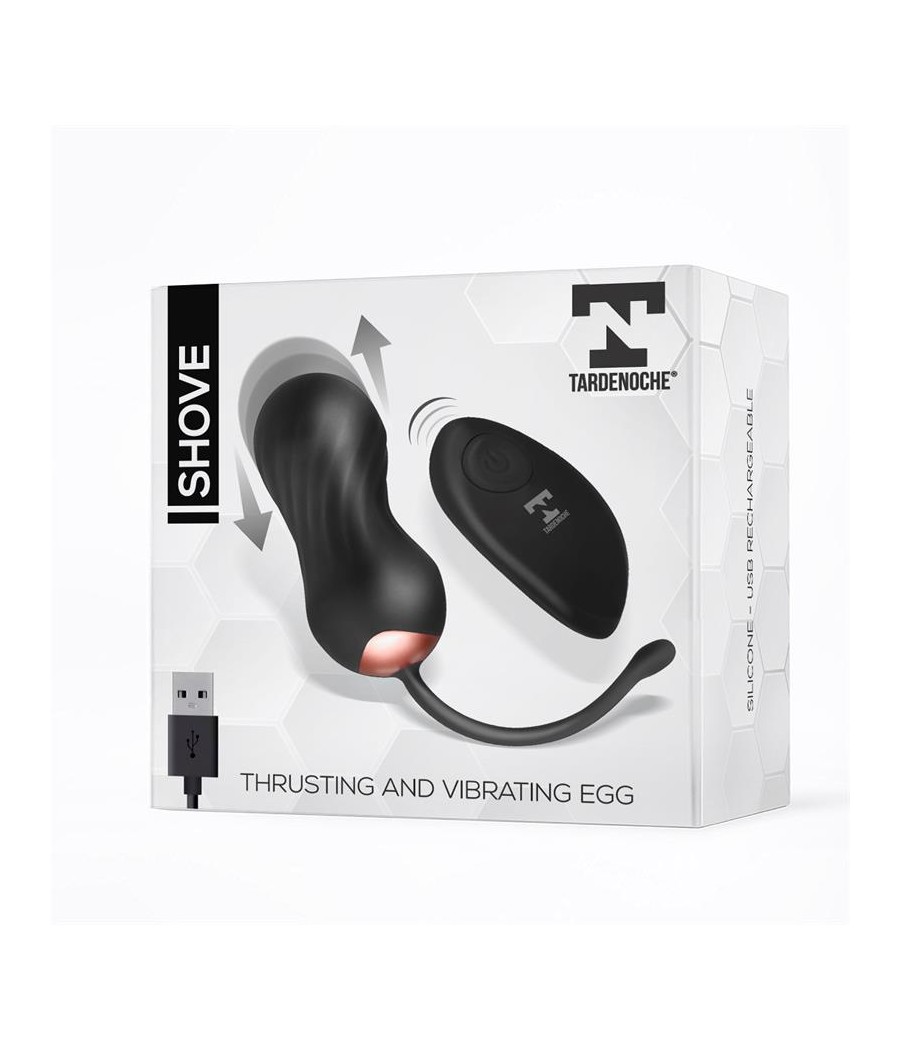 Shove Huevo con Movimiento Thrusting y Vibrador con Control Remoto