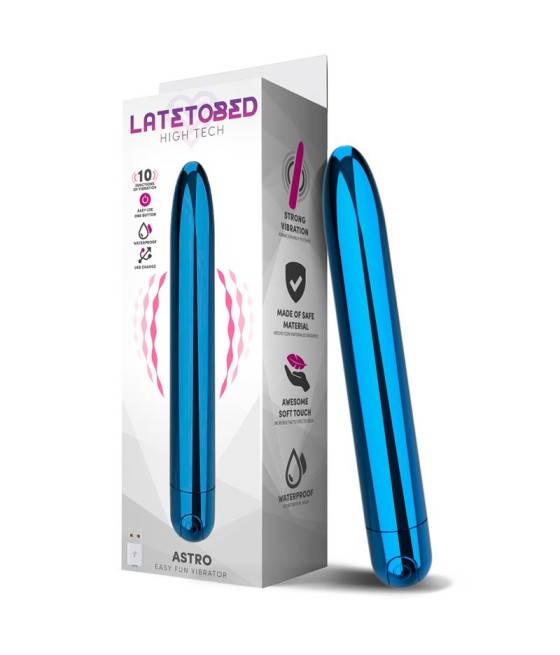 Astro Vibrador 10 Funciones 185 cm USB Azul