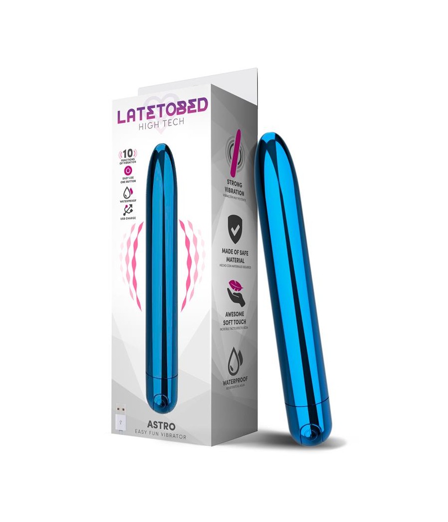 Astro Vibrador 10 Funciones 185 cm USB Azul