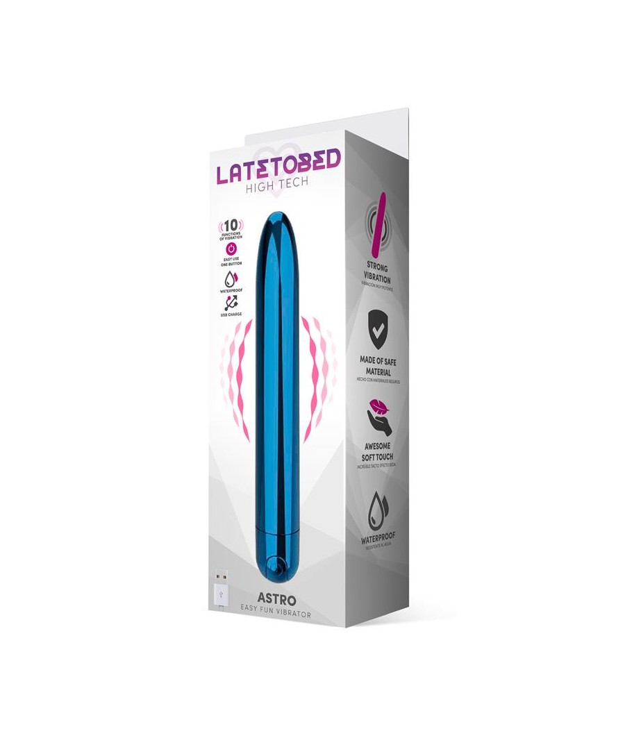 Astro Vibrador 10 Funciones 185 cm USB Azul